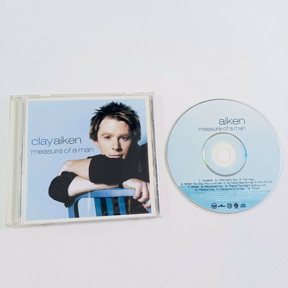 Clay Aiken CD Measure Of A Man -Throwbacks **MINOR WEAR - Picture 12 of 14
